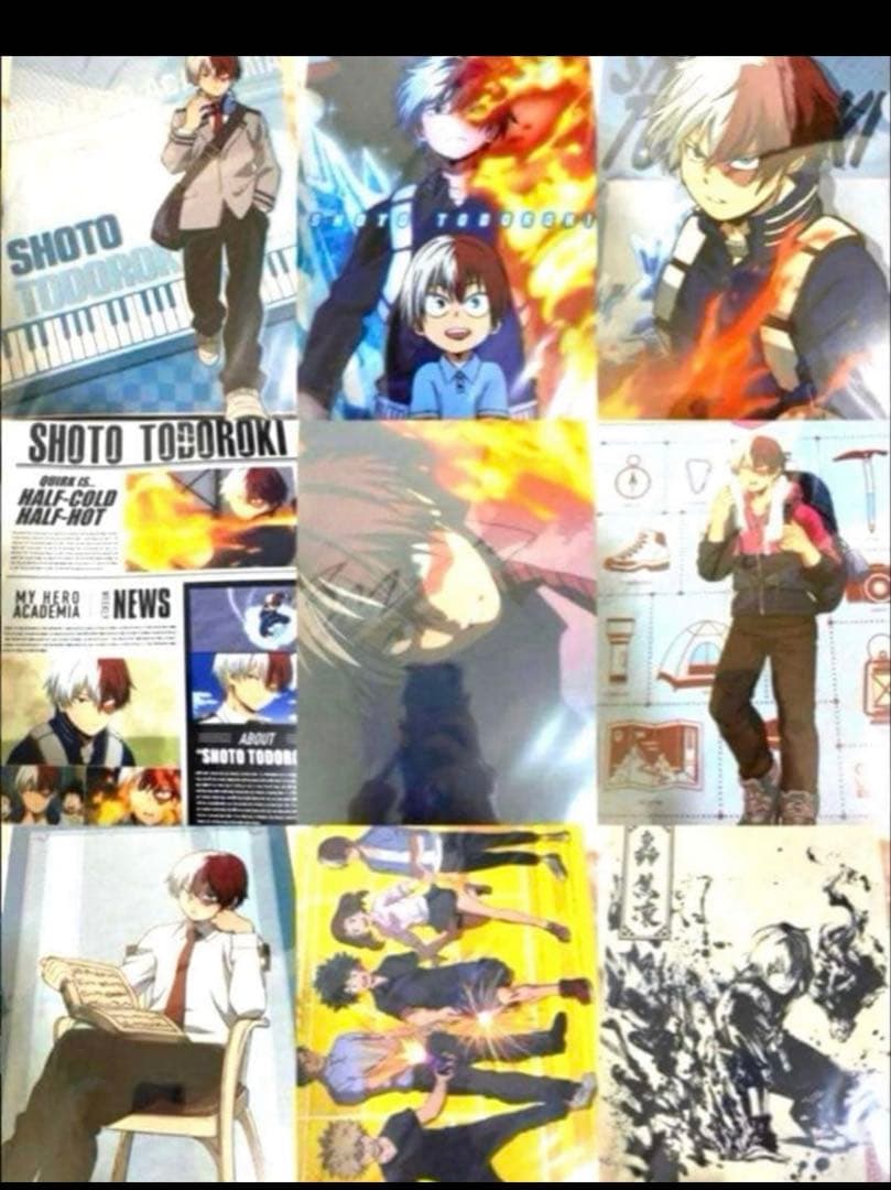 僕のヒーローアカデミア ヒロアカ 轟焦凍 クリアファイル セット