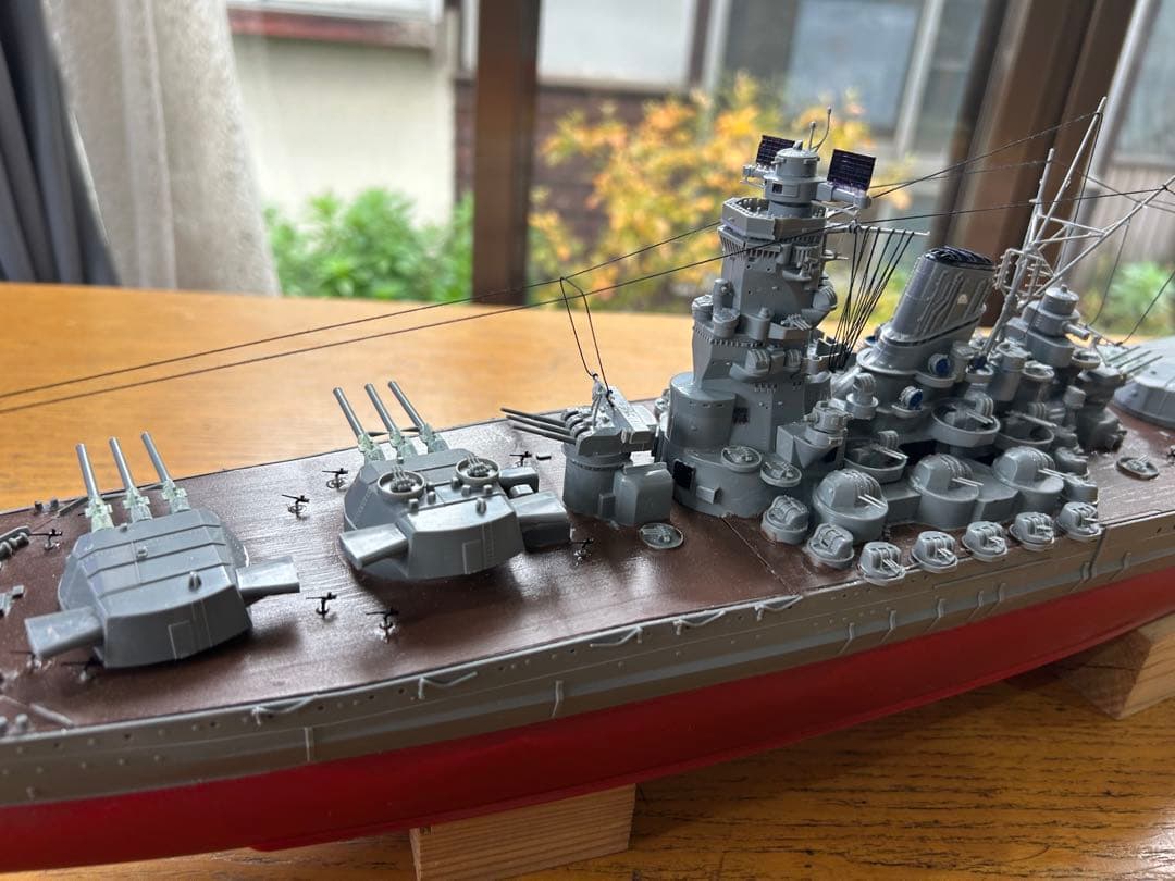 男たちの戦艦大和、1/350サイズ精密加工完成品。送料込みで販売します。