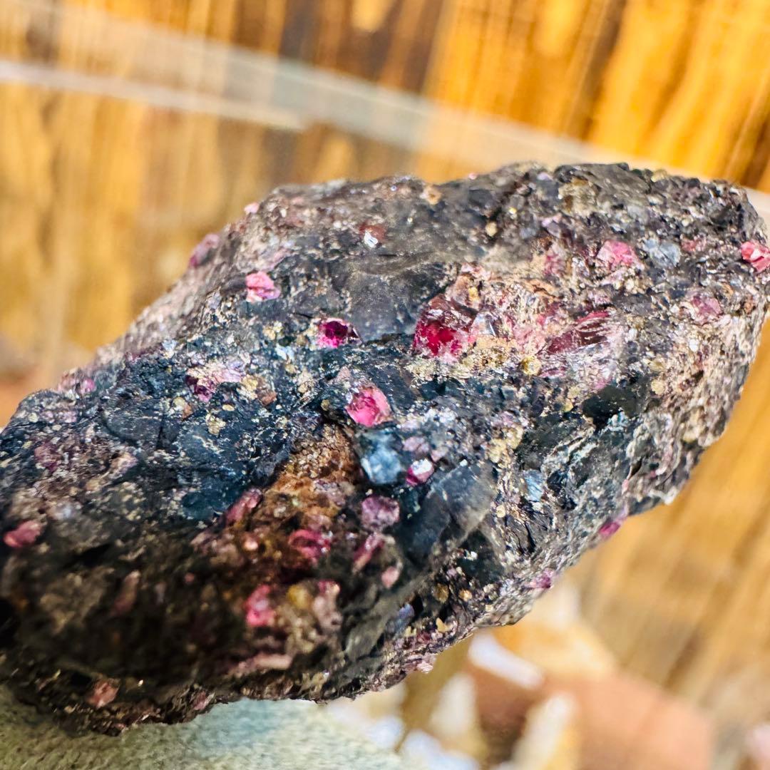 国産鉱物 パイロクスマンガン 愛知 ハイグレード クラスター