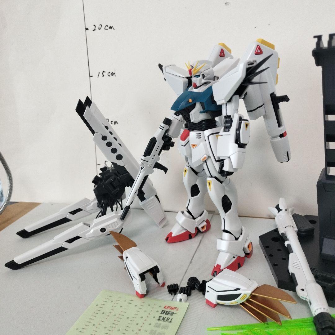 MG1/100 ガンダムF91ver2.0 完成品ガンプラ バックキャノン装着型