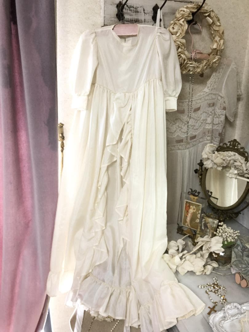 フランスアンティーク　コミュニオン　ドレス　初聖体 ハンガー付き