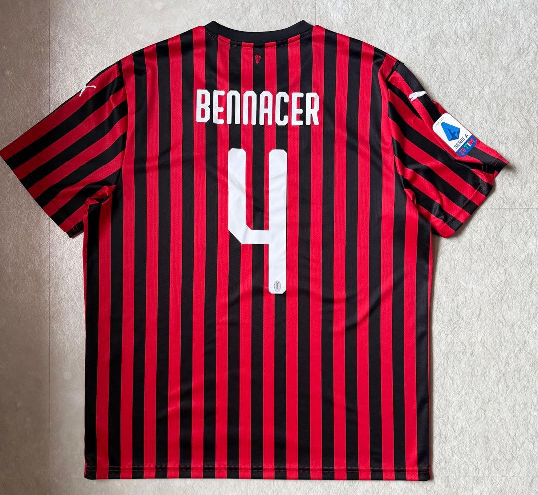 美品 ACミラン 19-20 BENNACER 4番 シャツ XL