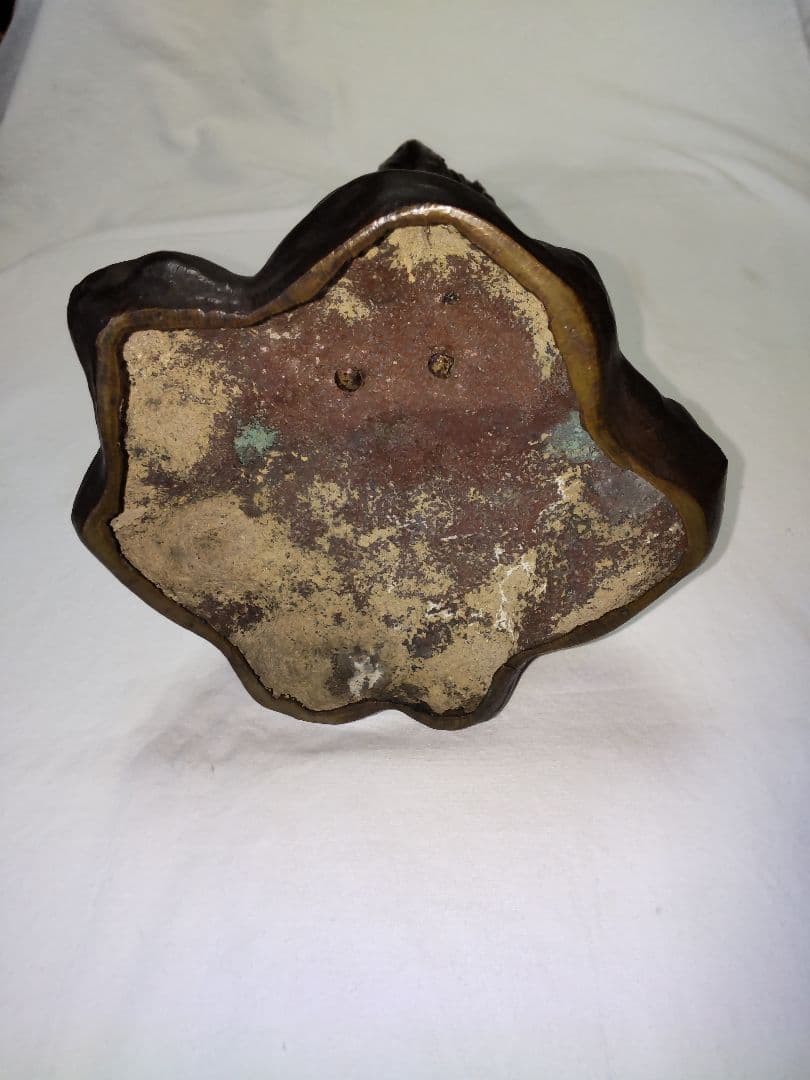 江戸時代-銀象嵌出山釈迦像-青銅製