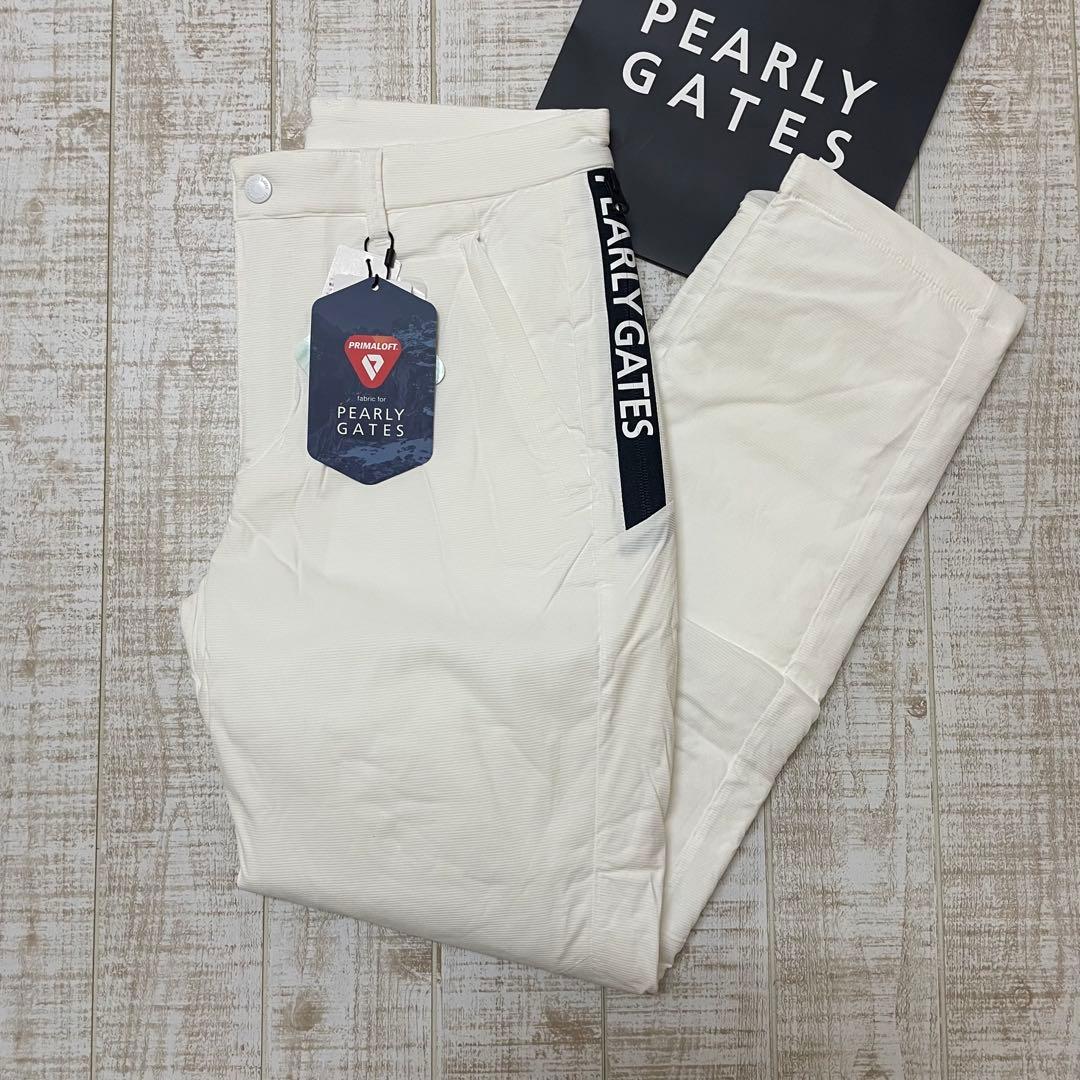 新品 パーリーゲイツ パンツ 中綿 プリマロフト ホワイト Lサイズ（5）