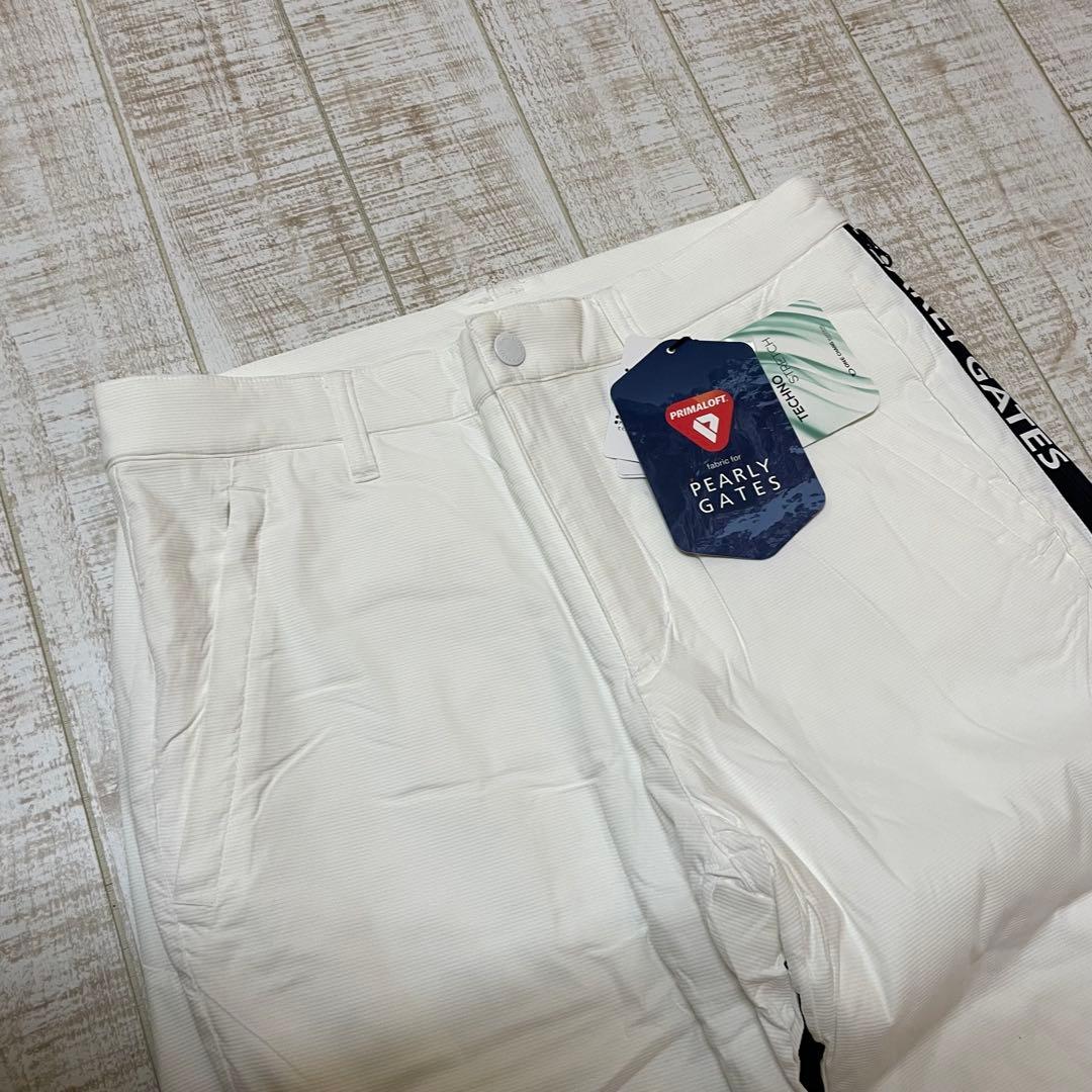 新品 パーリーゲイツ パンツ 中綿 プリマロフト ホワイト Lサイズ（5）