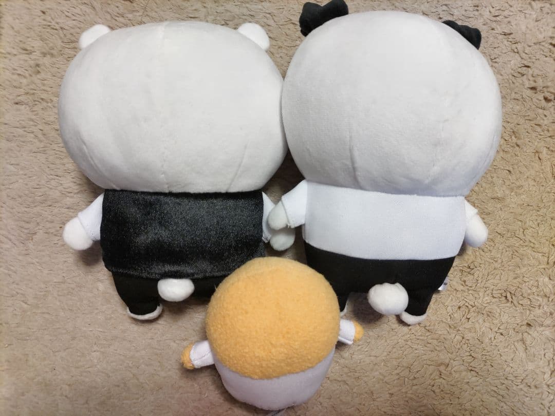 2月出品取下げ予定 自分ツッコミくま パグ もぐコロ カフェウェイターぬいぐるみ