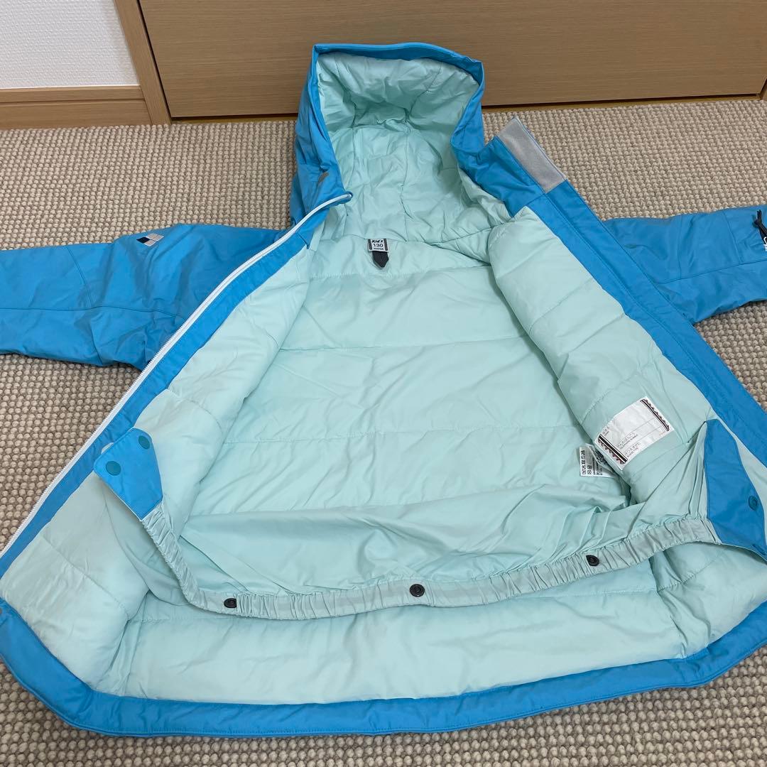 美品 モンベル 子供用 スキーウェア セット　上130 下140記名なし