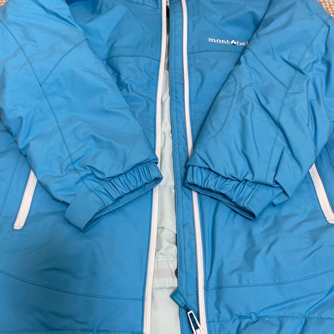 美品 モンベル 子供用 スキーウェア セット　上130 下140記名なし