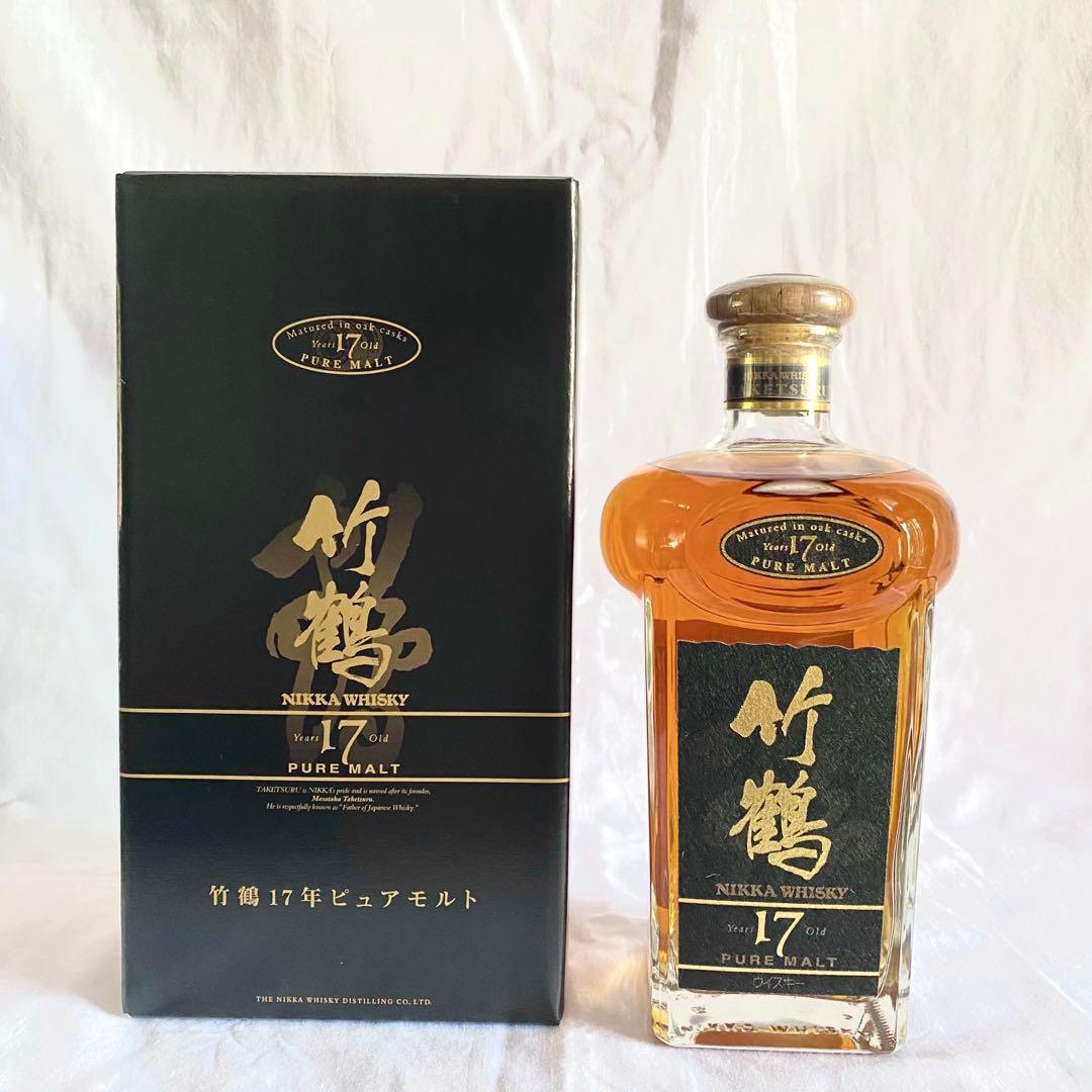 【未開栓】美品　ニッカ　ウイスキー 竹鶴17年 ピュアモルト 700ml 箱付き