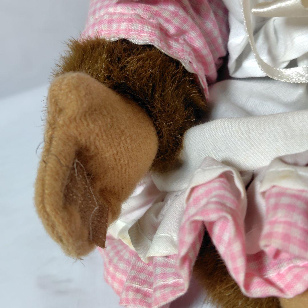 レア！HOSUNG★ドレスを着たさるのぬいぐるみ【ヴィンテージ】【1994年】