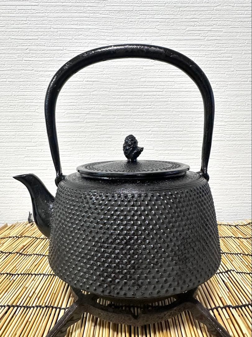 未使用品、供箱等付属品付　南部蓬榮堂造　１５型九重アラレ　B4様　売約済み