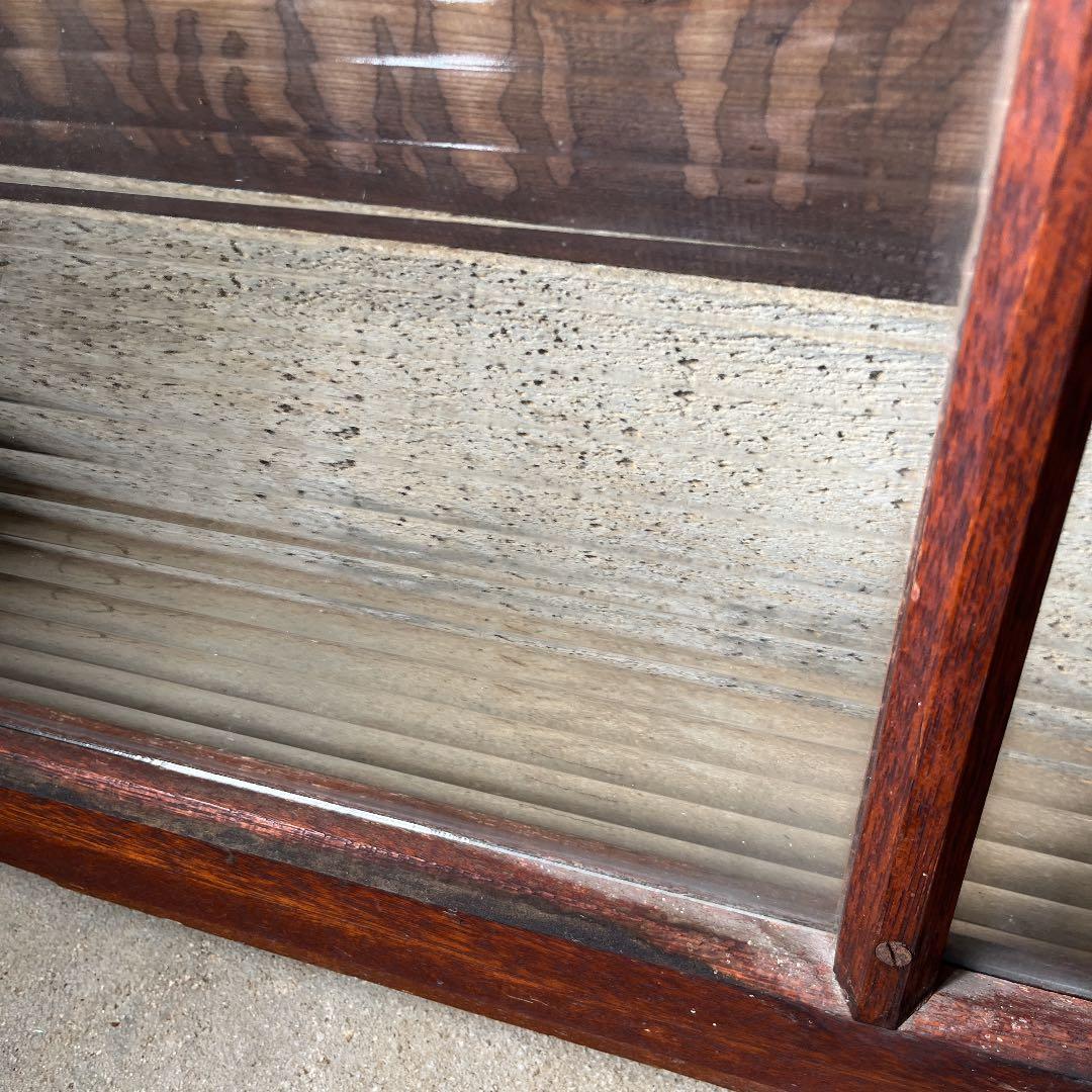 アンティーク波板ガラス枠