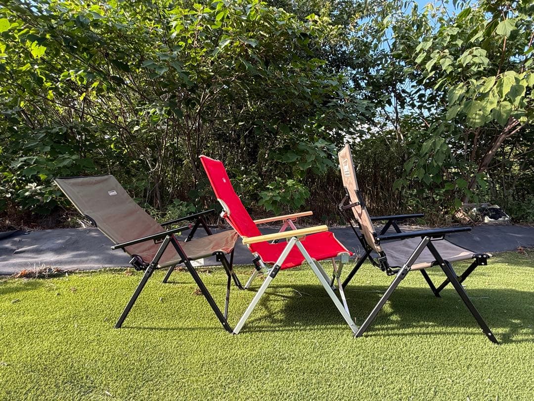 Coleman リクライニングアウトドアチェア 3脚セット