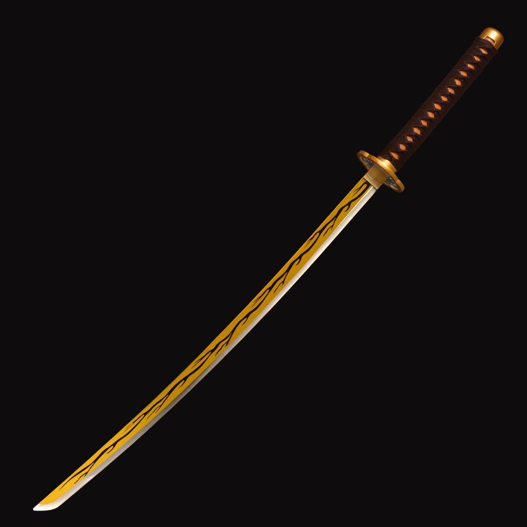 金色の刃と黒い鞘の刀 獪岳