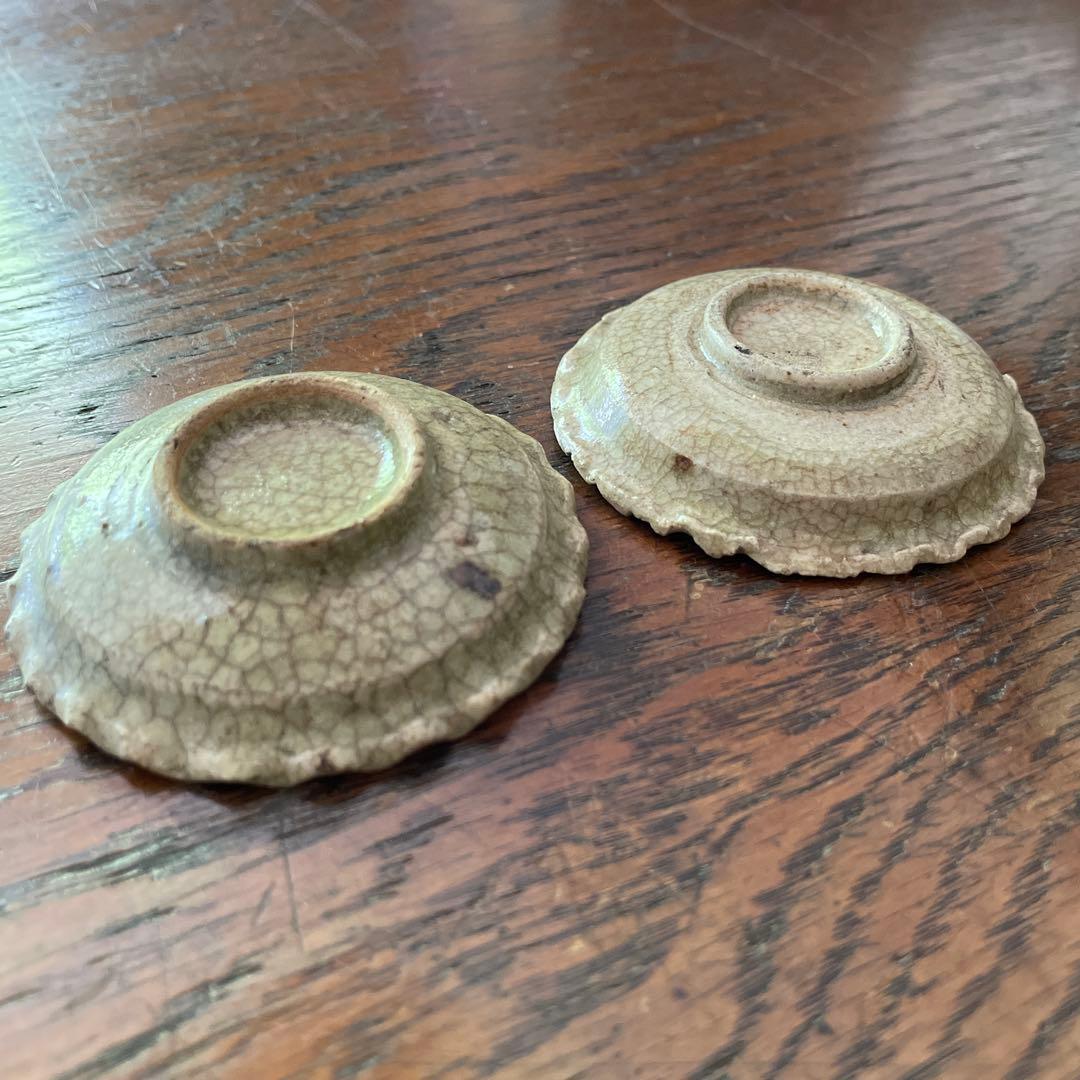 アンティーク　御深井焼　豆皿　2つセット