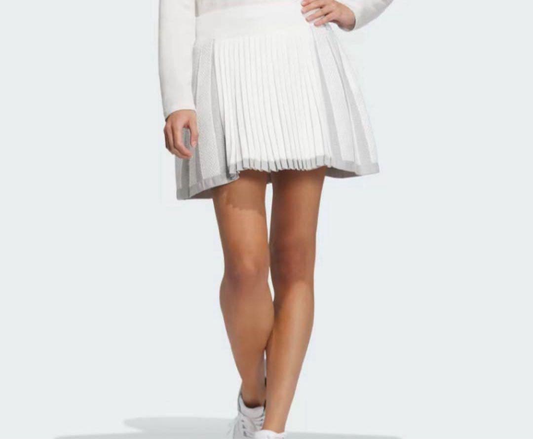 adidas ゴルフ　モックネック　長袖セーター スカート　セットアップ　XL