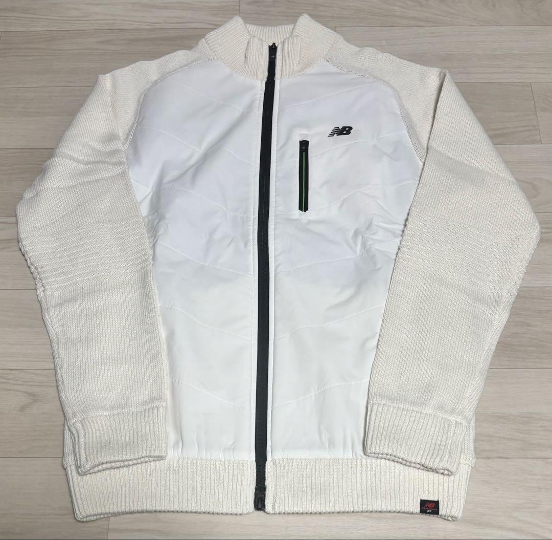 ニューバランス ゴルフ ニットブルゾン ウェア XLサイズ ホワイト 新品