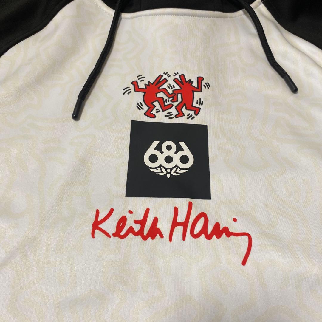 新品　686 キーズヘリング　BONDED FLEECE PULLOVER