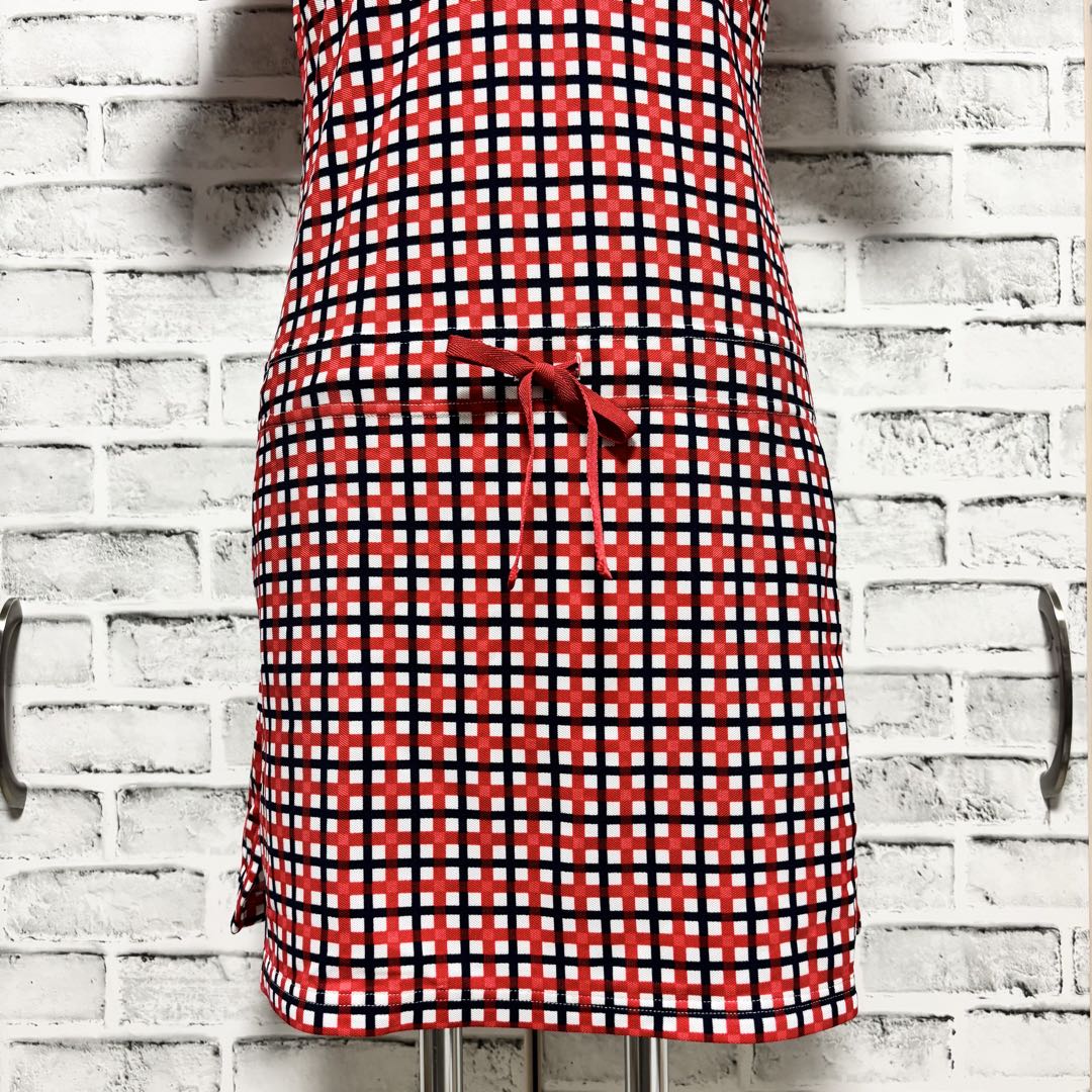 Callaway キャロウェイ ゴルフウェア ミニワンピース チェック柄 赤 M