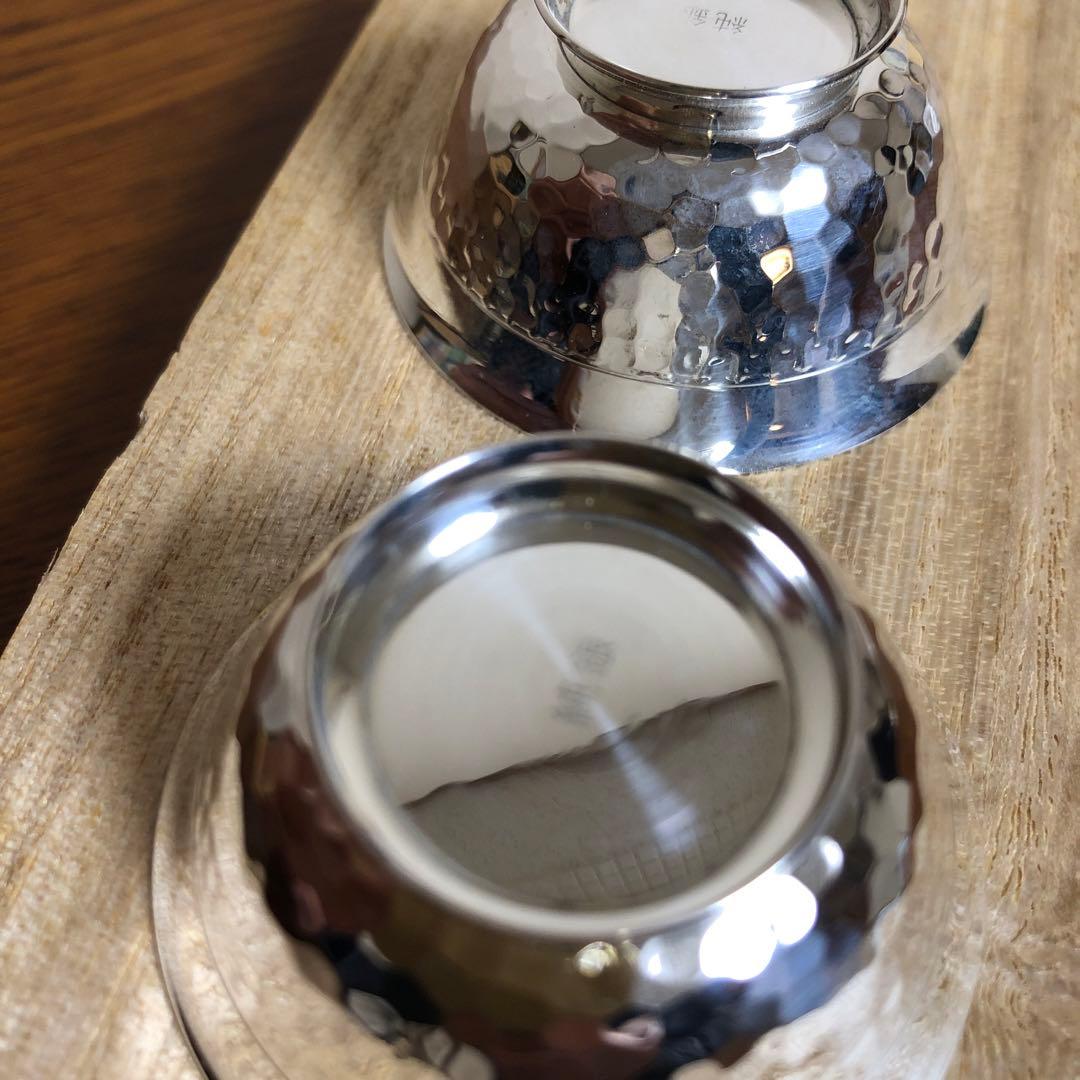 純銀　盃　木箱入り