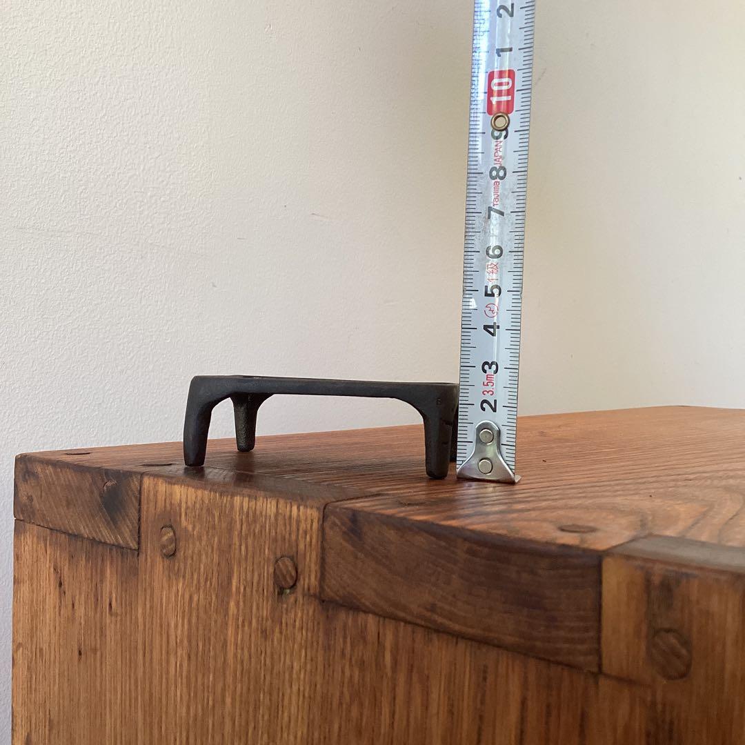 鋳金家　本間琢齋　山水文　銅製　墨床　墨台　墨置き　書道具　sansui