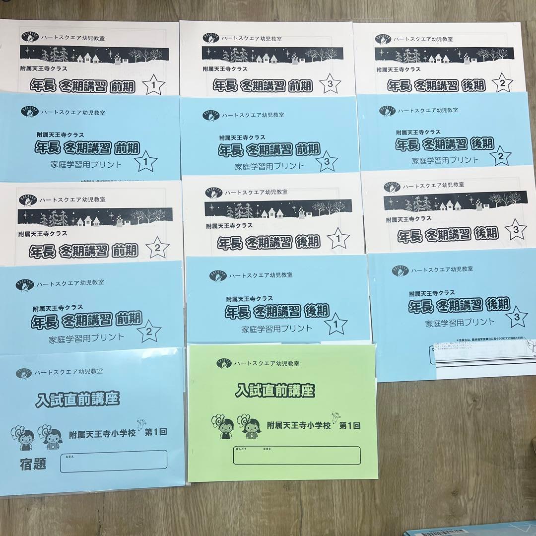 大阪教育大学付属天王寺小学校向けスクール教材、行動観察、面接セット