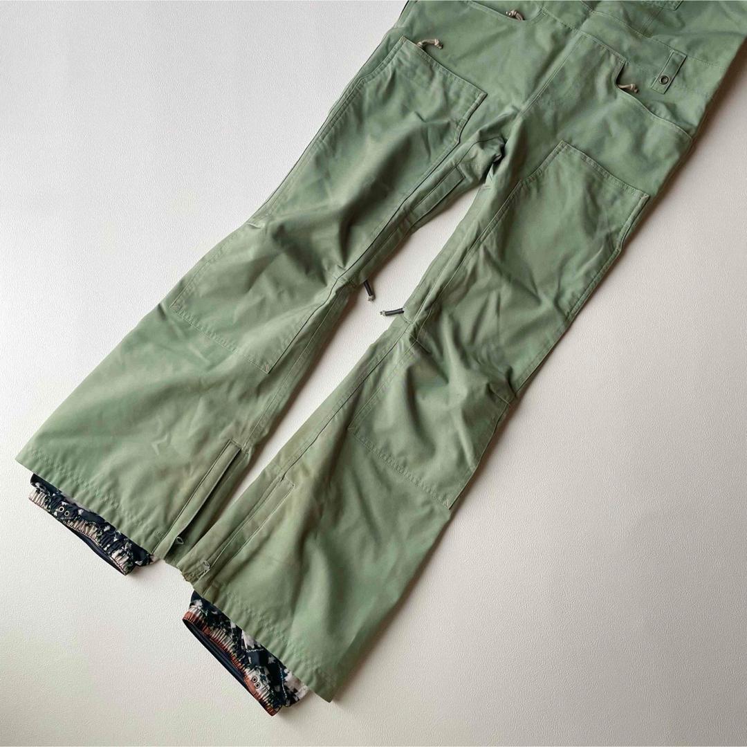 5467　バートン　ビブパンツ レディース スノボウェア カーキ　ZEALOUS