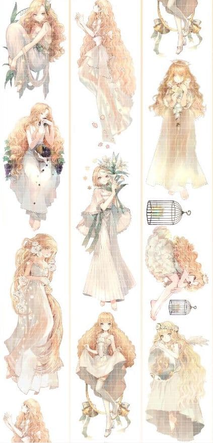 【中古】海外マスキングテープ 7つセット