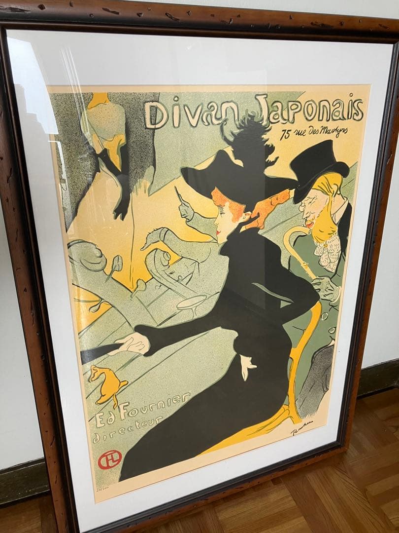 ロートレック　アートポスター　Divan Japonais リトグラフ作品