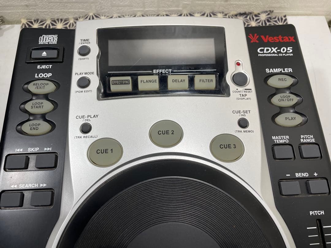 VESTAX ベスタクス　CDX-05 CDJ 純正電源ケーブル付属