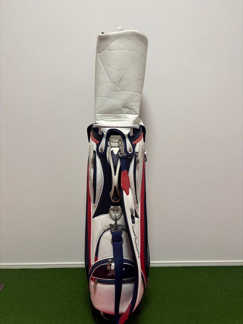 new balance キャディバッグ ホワイト/ネイビー/レッド