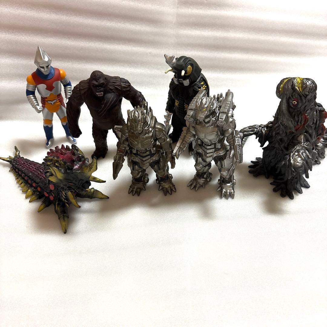 ソフビ　 ヘドラ メカゴジラ　バトラ幼虫　ジェットジャガー　メガロ　コング