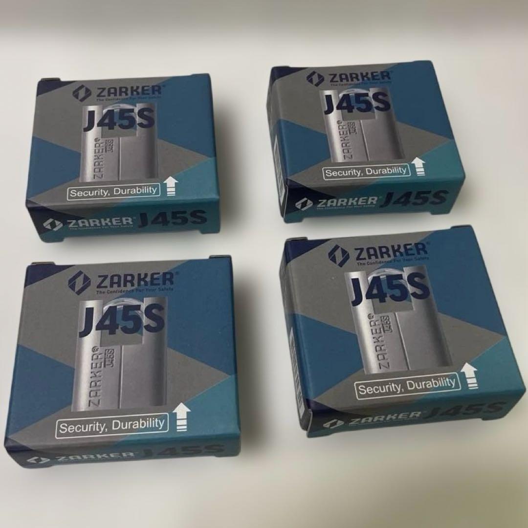 4個✨南京錠 Zarker J45S ステンレススチール製 耐腐食性 耐候性