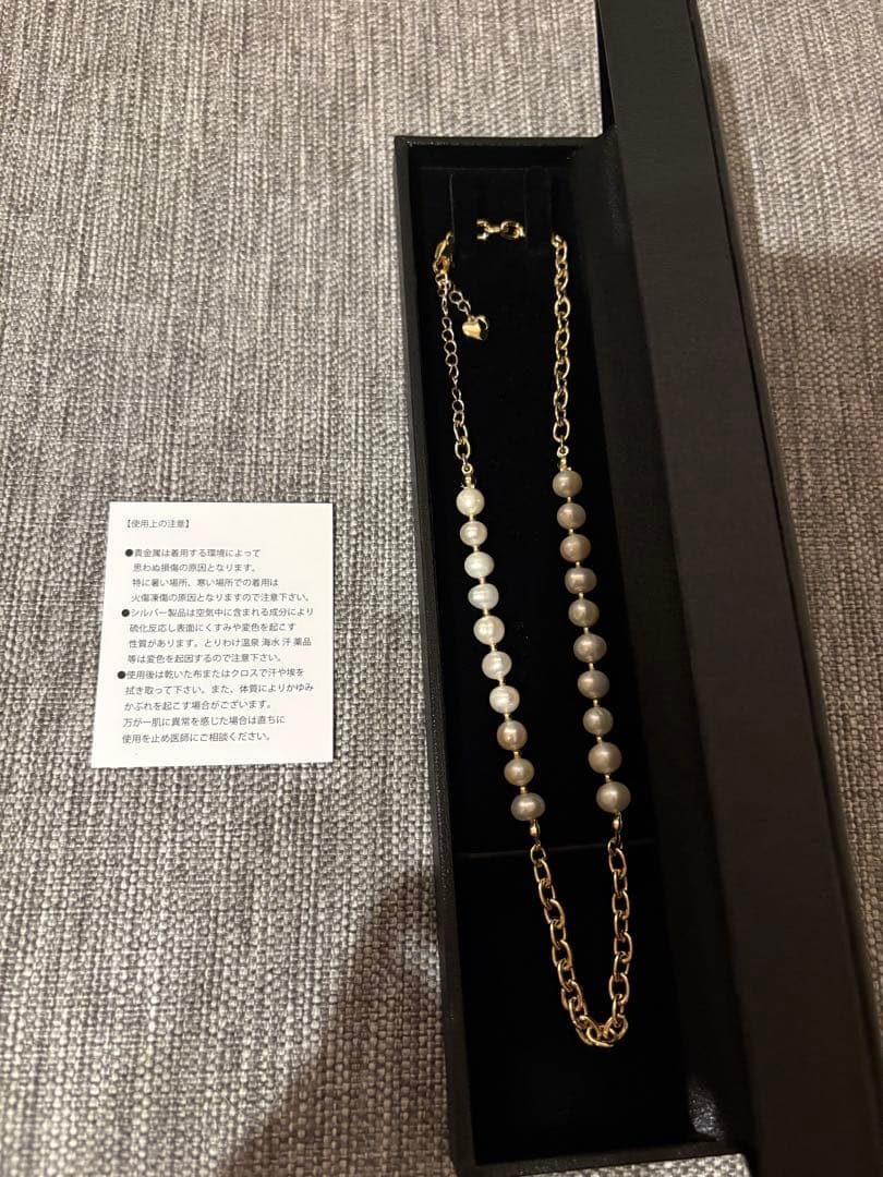 GOD ONLY KNOWS パールゴールドネックレス　岩田剛典