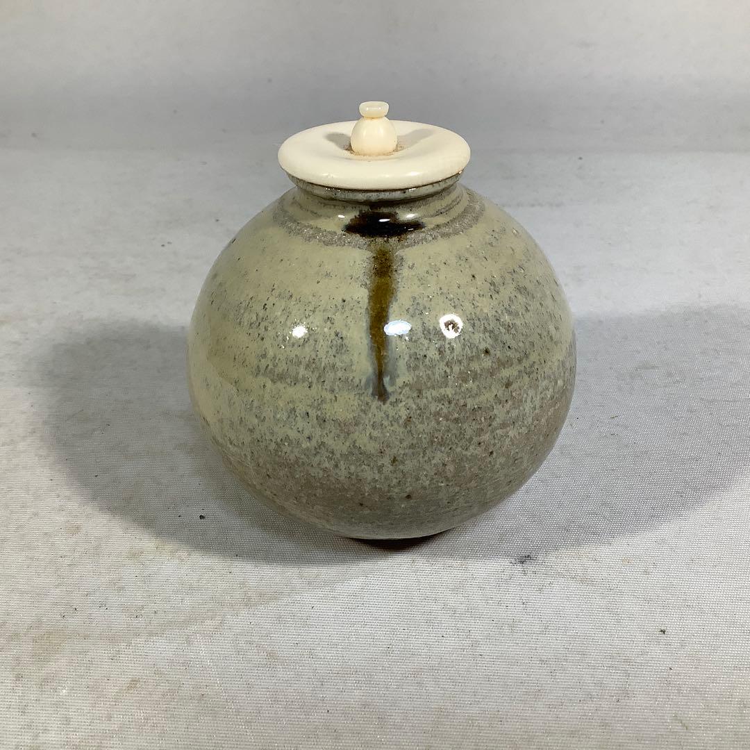 唐津焼　茶入　井上東也　茶道具　送料無料