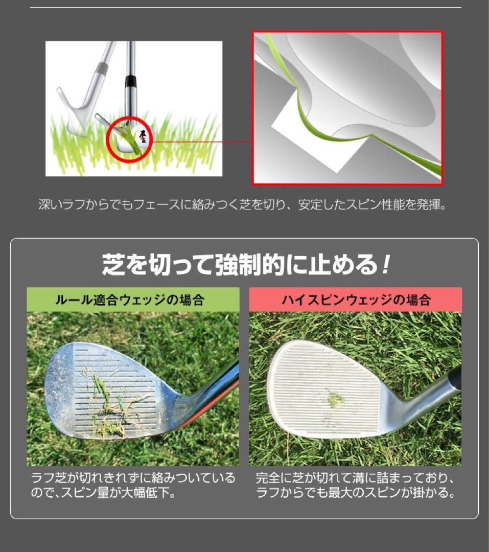 ★左 新登場★世界最多角溝で超絶バックスピン! ダイナミクス ハイスピンウェッジ