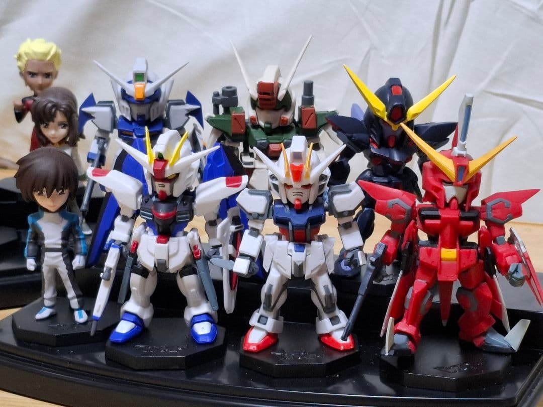 ガンダムSEED　ワーコレフィギュアvol.1〜2 フルコンプセット