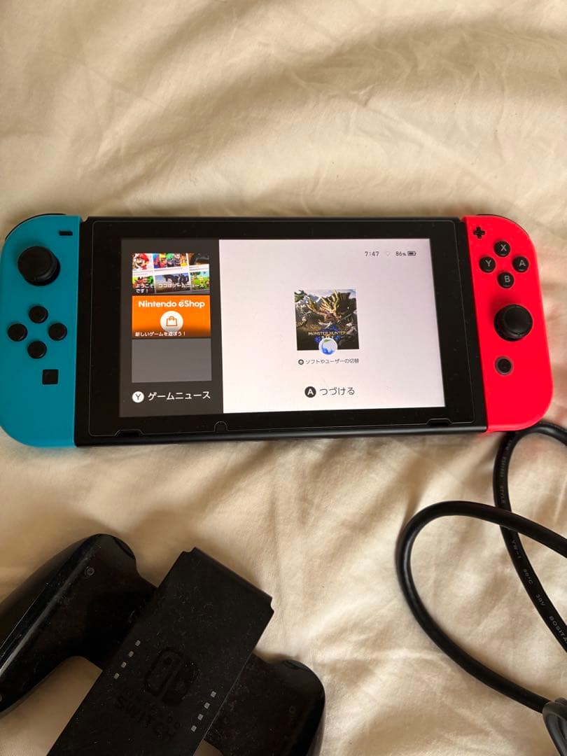 【動作確認済み】Nintendo Switch 本体 青/赤 Joy-Con