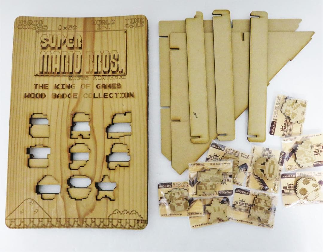 THE KING OF GAMES スーパーマリオ ウッドバッジ コレクション