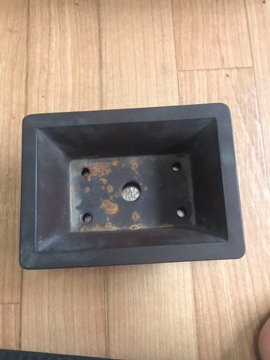 盆栽鉢　小品盆栽鉢　時代ミニ盆栽鉢和鉢支那鉢紫泥長方鉢雲足山野草