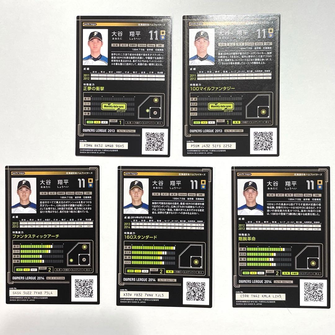 か*い様 大谷翔平　オーナーズリーグカード