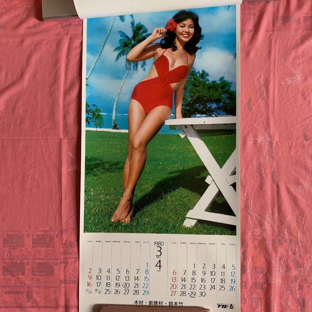 ナンシー・チェニー1980カレンダー  7枚綴り  下部に企業名有り