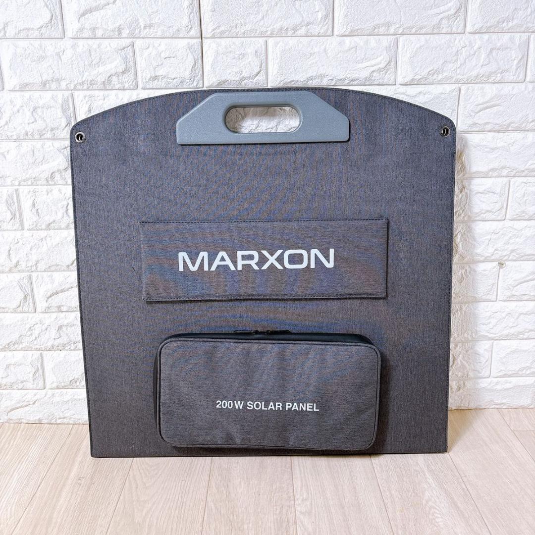 MARXON ソーラーパネル 200W 防水 折りたたみ式 薄型 防災アウトドア