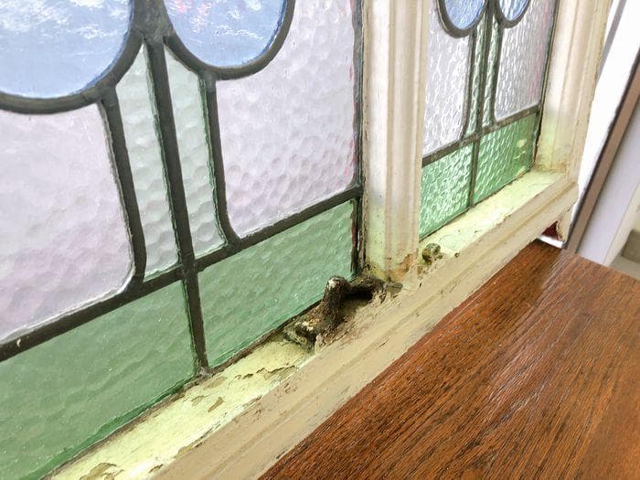 【最終値下げ】アンティーク 家具 ステンドグラス 1910年頃 英国 102A