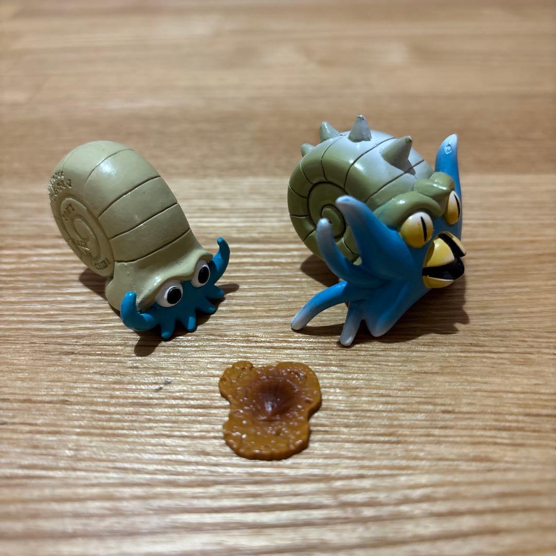 【一点もの/廃盤/化石セット】オムナイト　オムスター　カブト　カブトプス　化石付