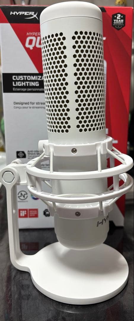 HYPERX QUADCAST ホワイト コンデンサーマイク