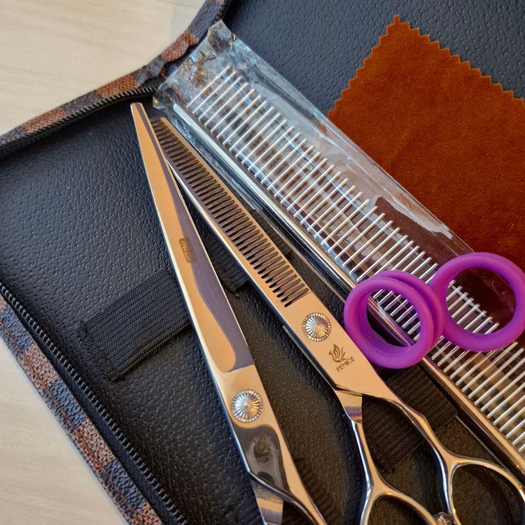 新品★フェニーチェ トリミングシザー2Pセット★カーブシザー&セニングシザー