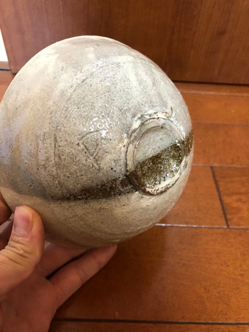 杉本貞光　粉引　平茶碗