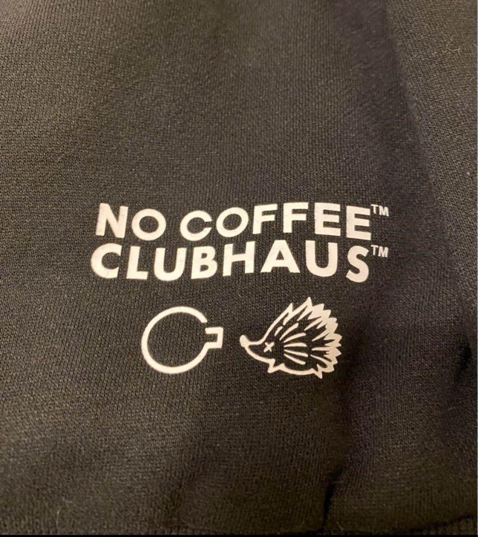 NO COFFEE × CLUBHAUS NO GOLF フーディー　サイズL