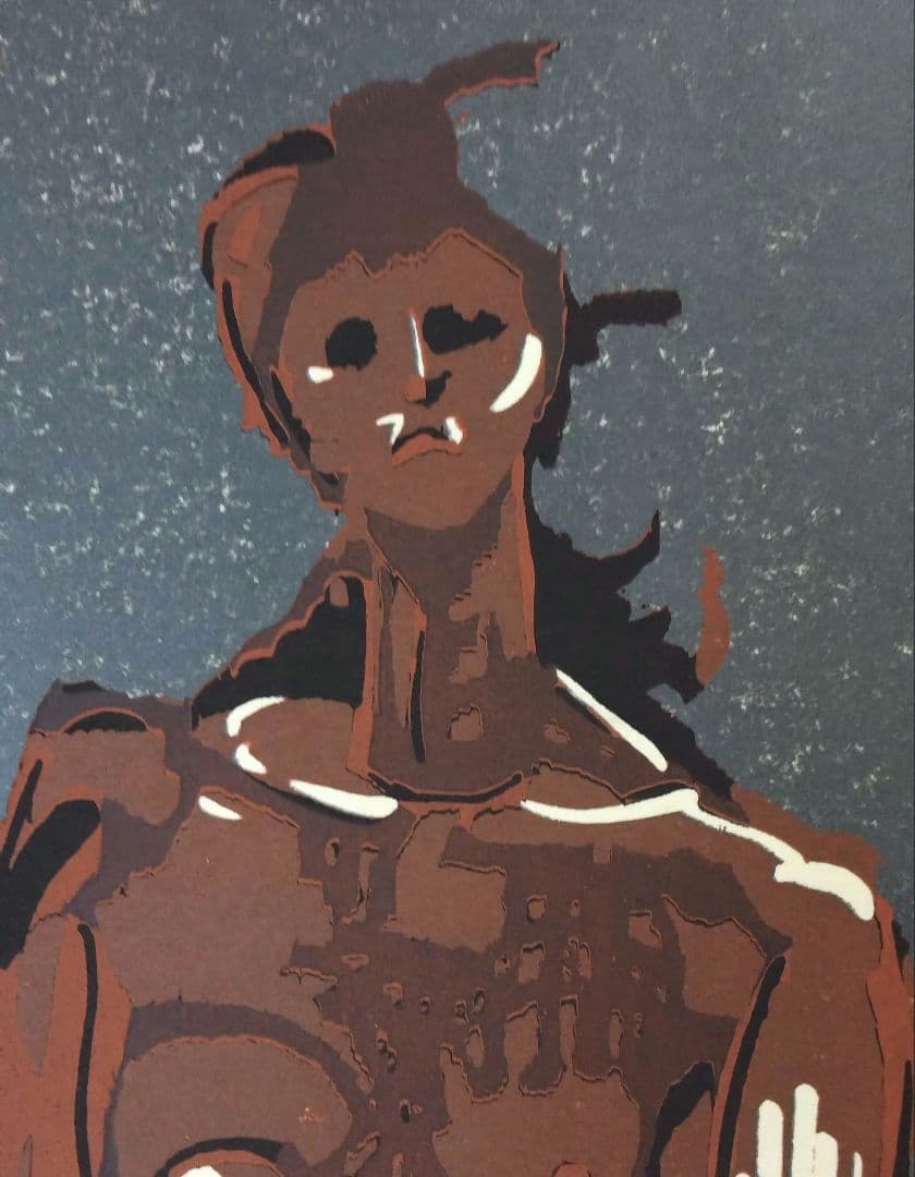 城所 祥 版画 「 裸婦Ⅲ-79 」 ED：5/14 サイン有り。